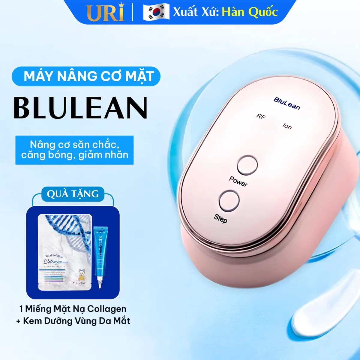 Máy Nâng Cơ Mặt BluLean (RF Tần Số Cao + Điện Phân Ion)
